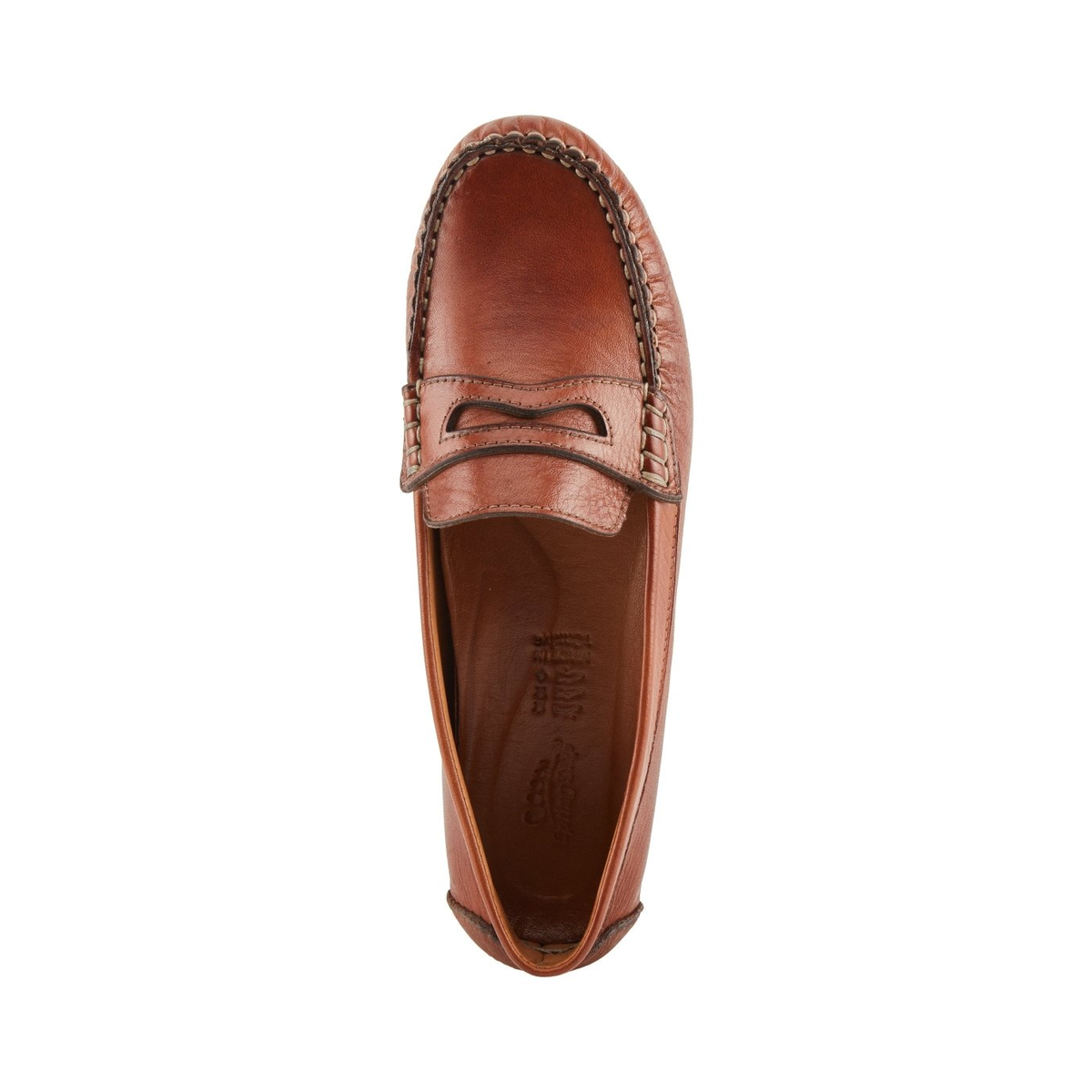 Spring Step Audette penny loafer in Brown, top view
