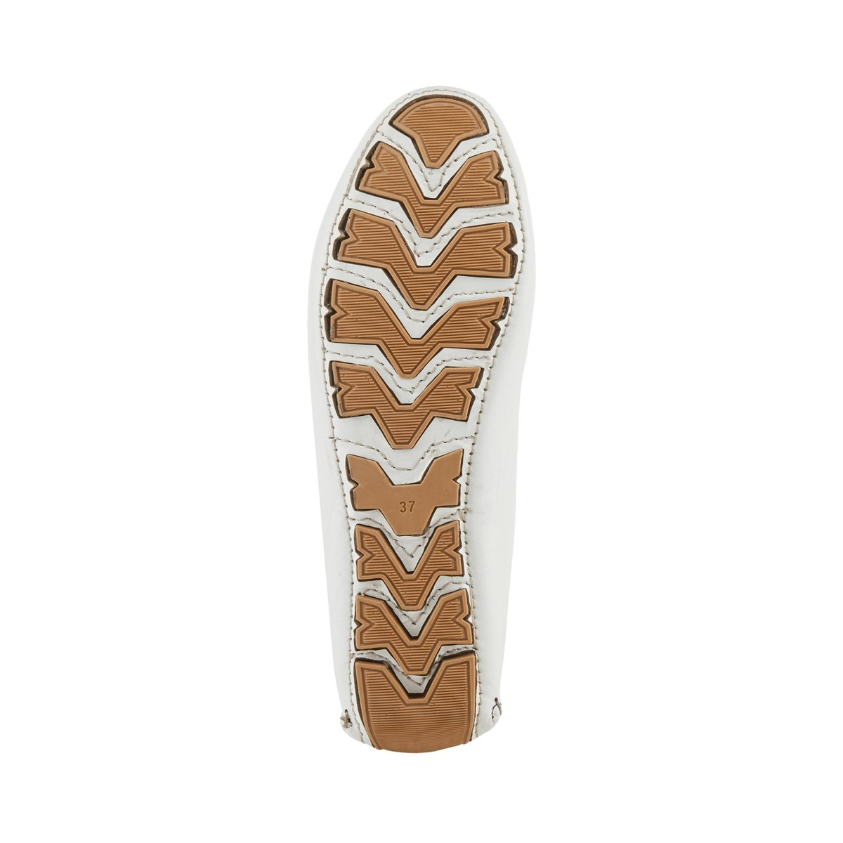 Spring Step Audette penny loafer in White, bottom view of outsole