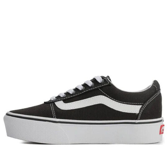 Vans Ward Women's Sneakers — Black/White Canvas