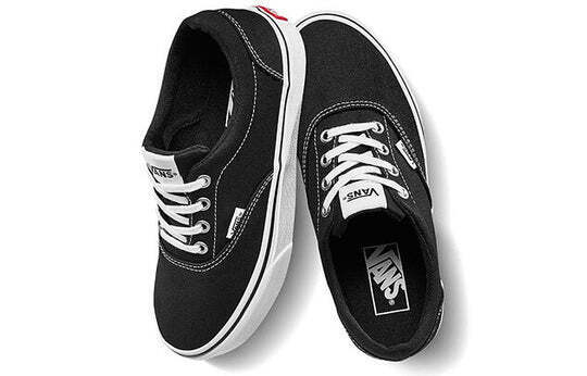 Vans Doheny Women's Sneakers — Black/White Canvas Low-Top