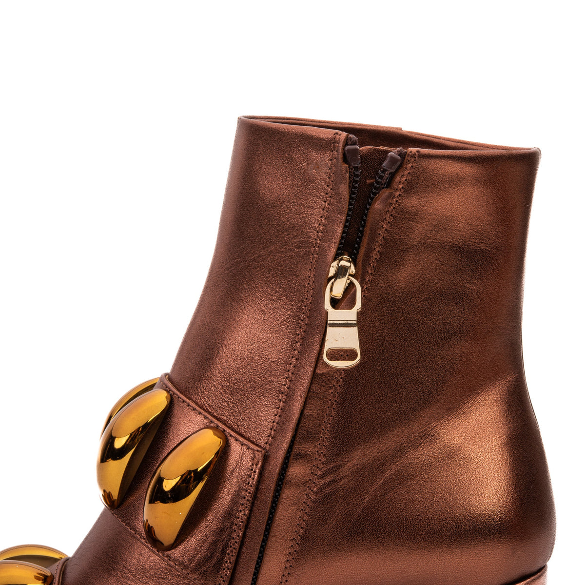 Vinci Leather The Eclipse Rose Gold Leather Women Boot – product view 8
