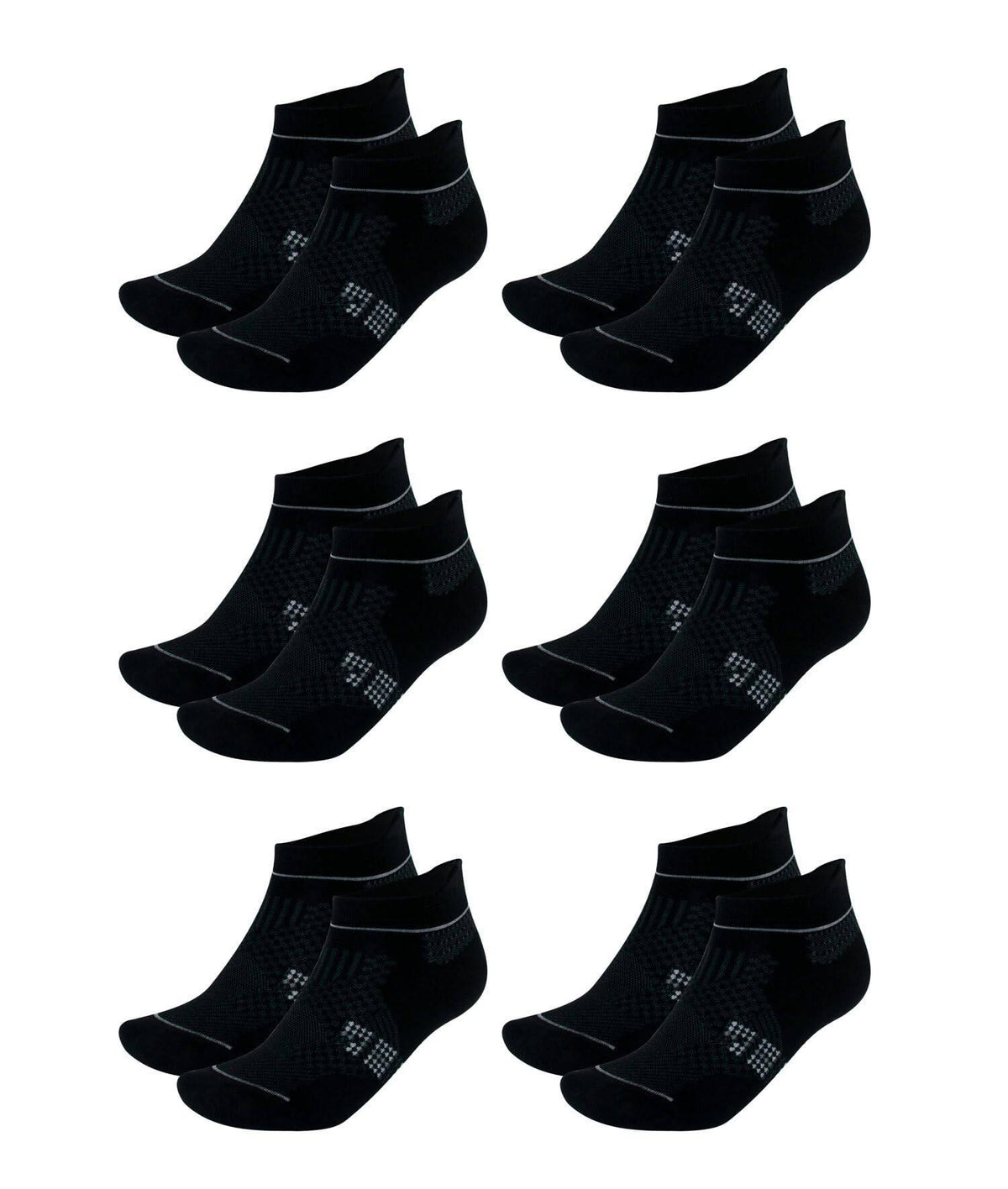 Men's & Women's Bamboo Ankle Socks 6-Pack β product view 49
