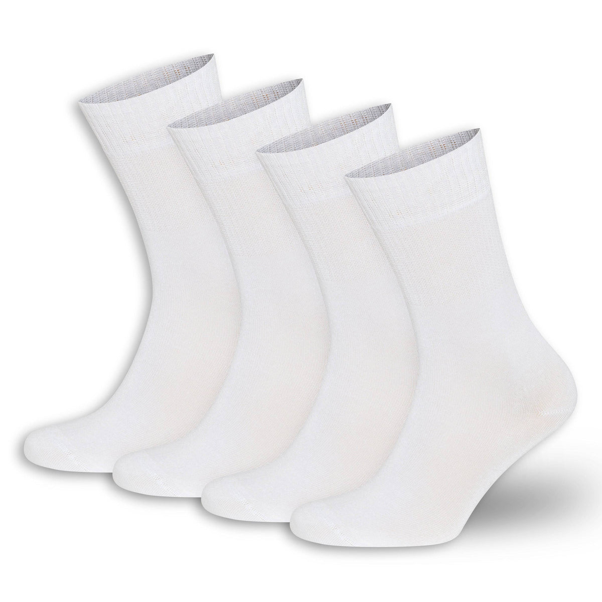Menβs & Womenβs Bamboo Diabetic Crew Socks 4-Pack