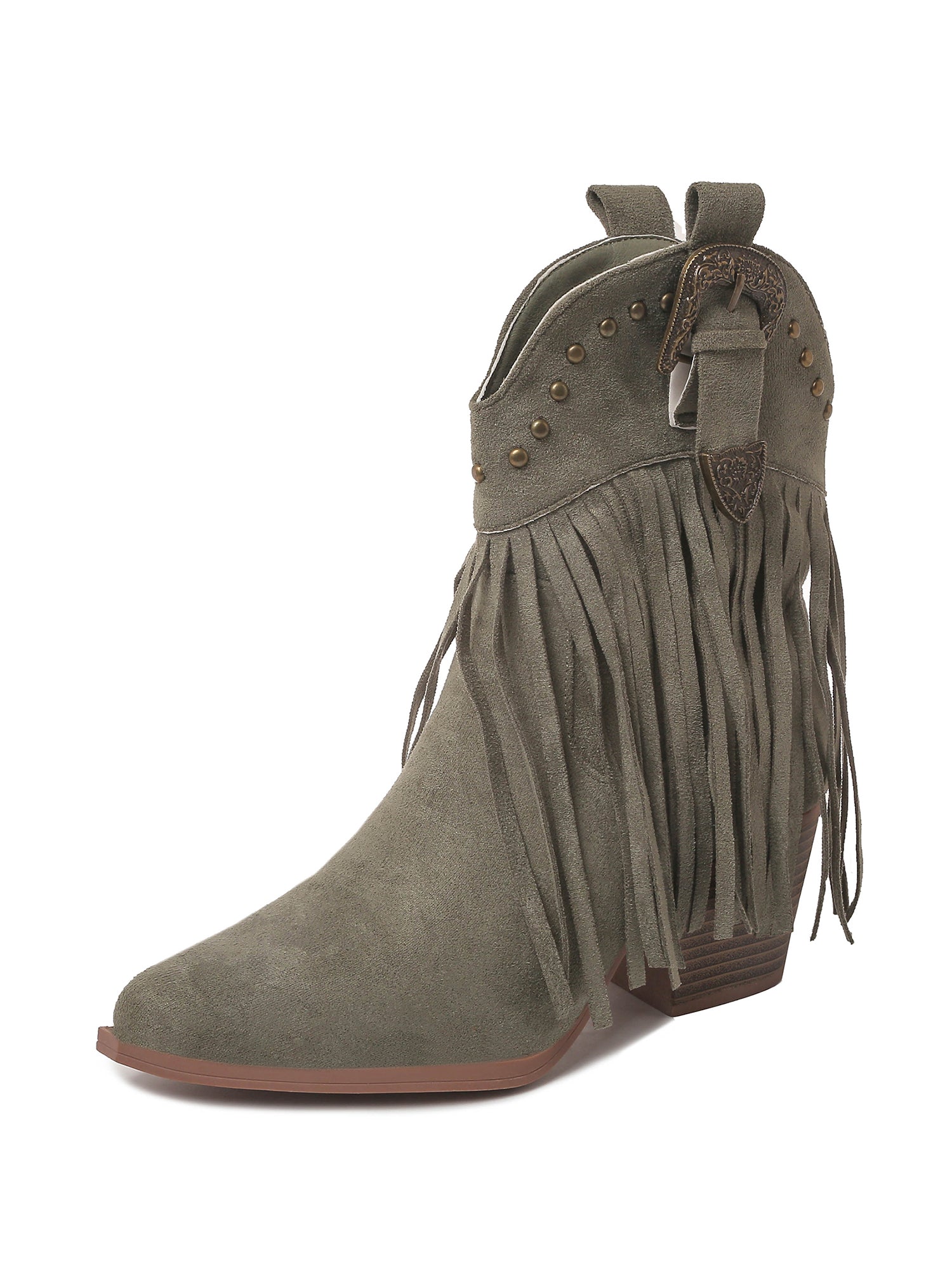 Belle | Olive Suede