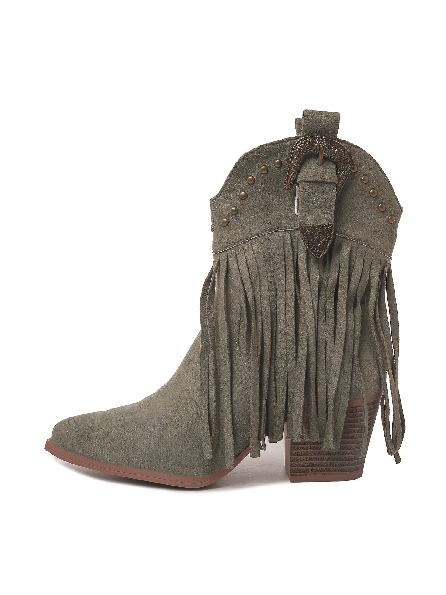 Belle | Olive Suede