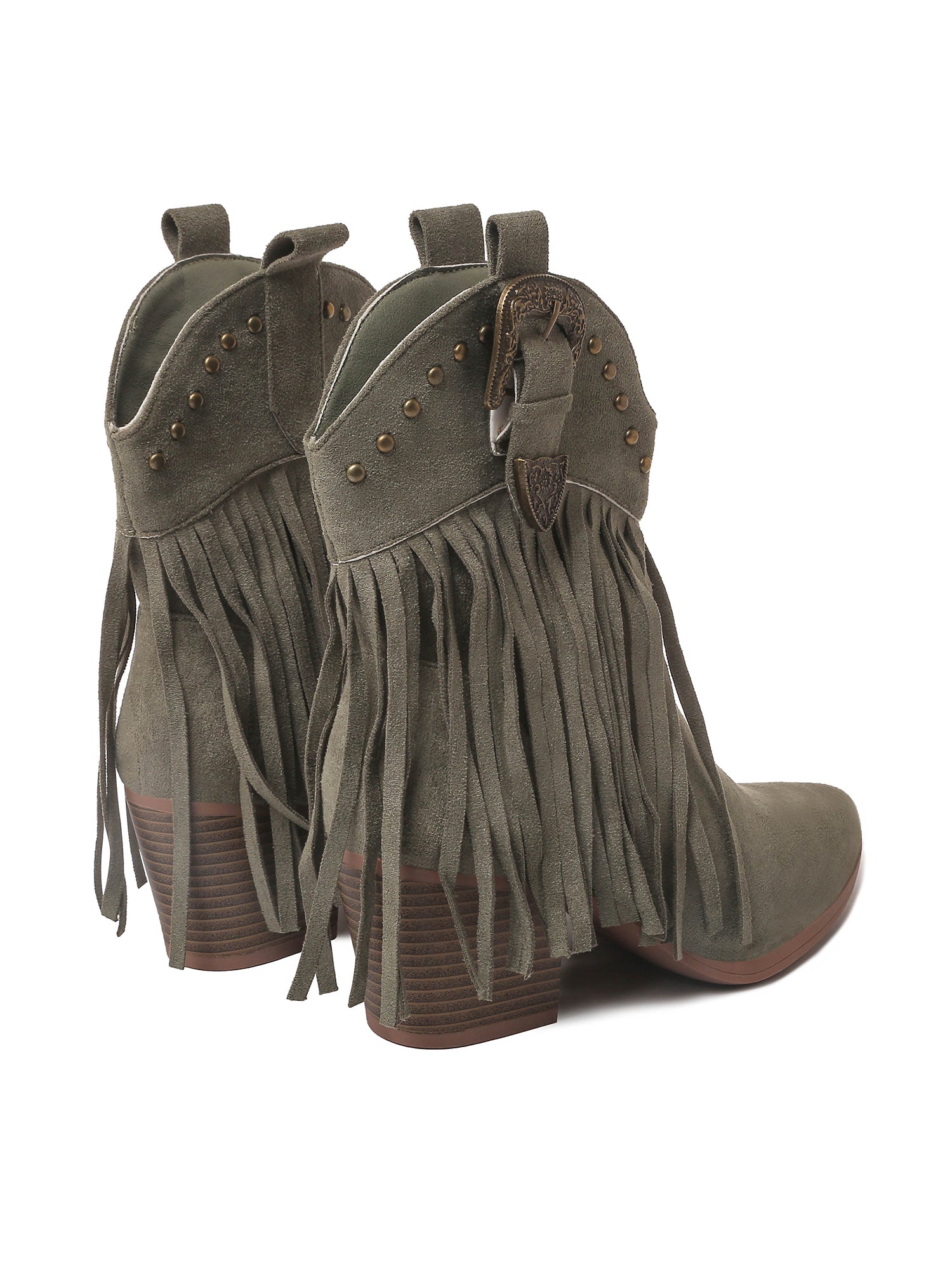 Belle | Olive Suede