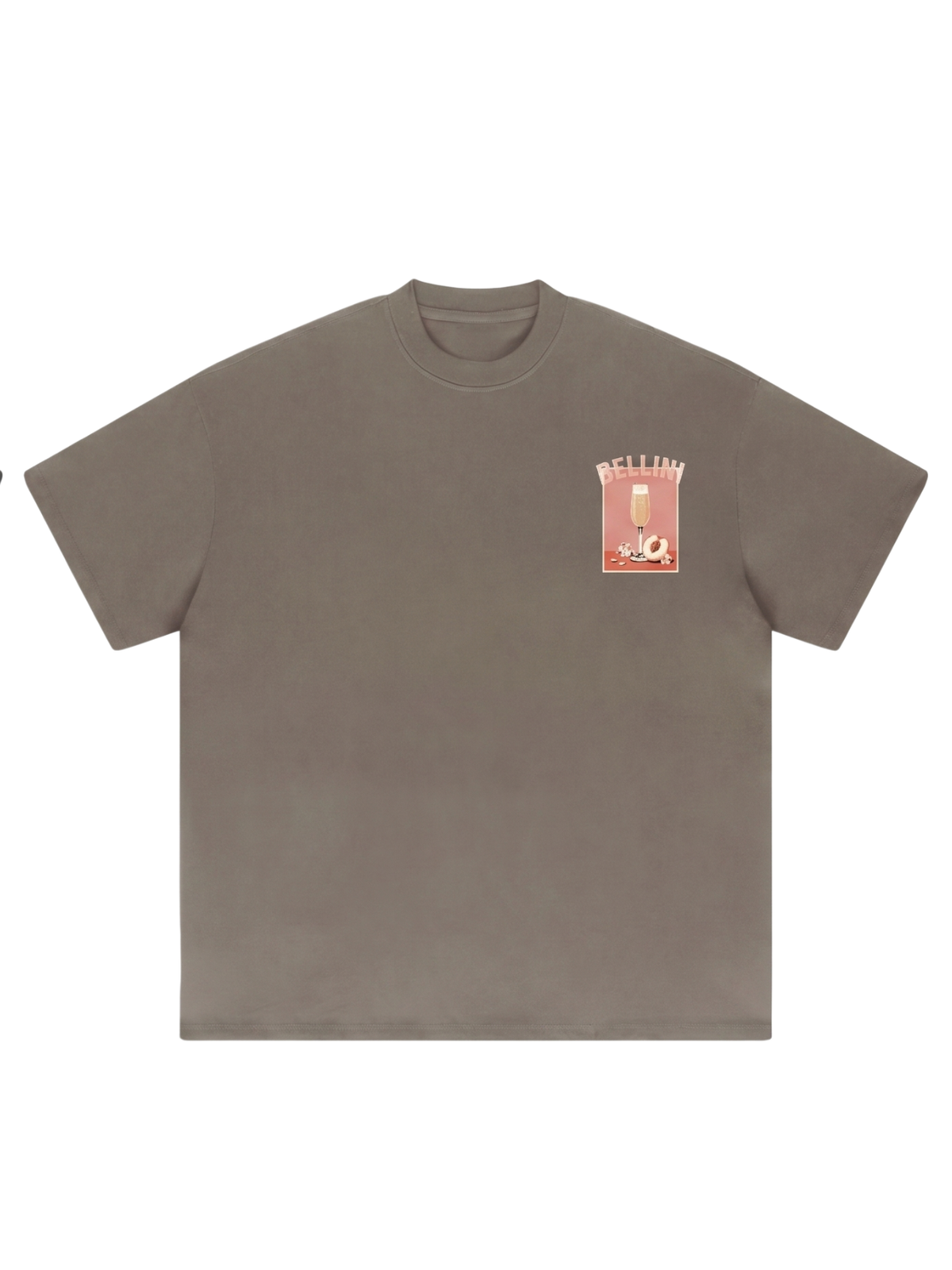 Apollo Moda Bellini Oversized Heavyweight Graphic Tee – product view 3