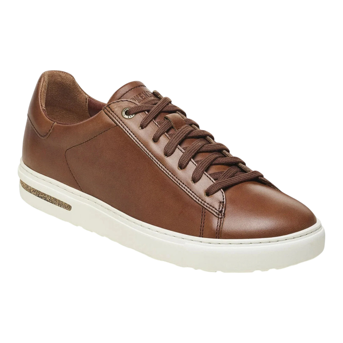 Birkenstock Bend Low Unisex Sneakers — Cognac Leather – Front View