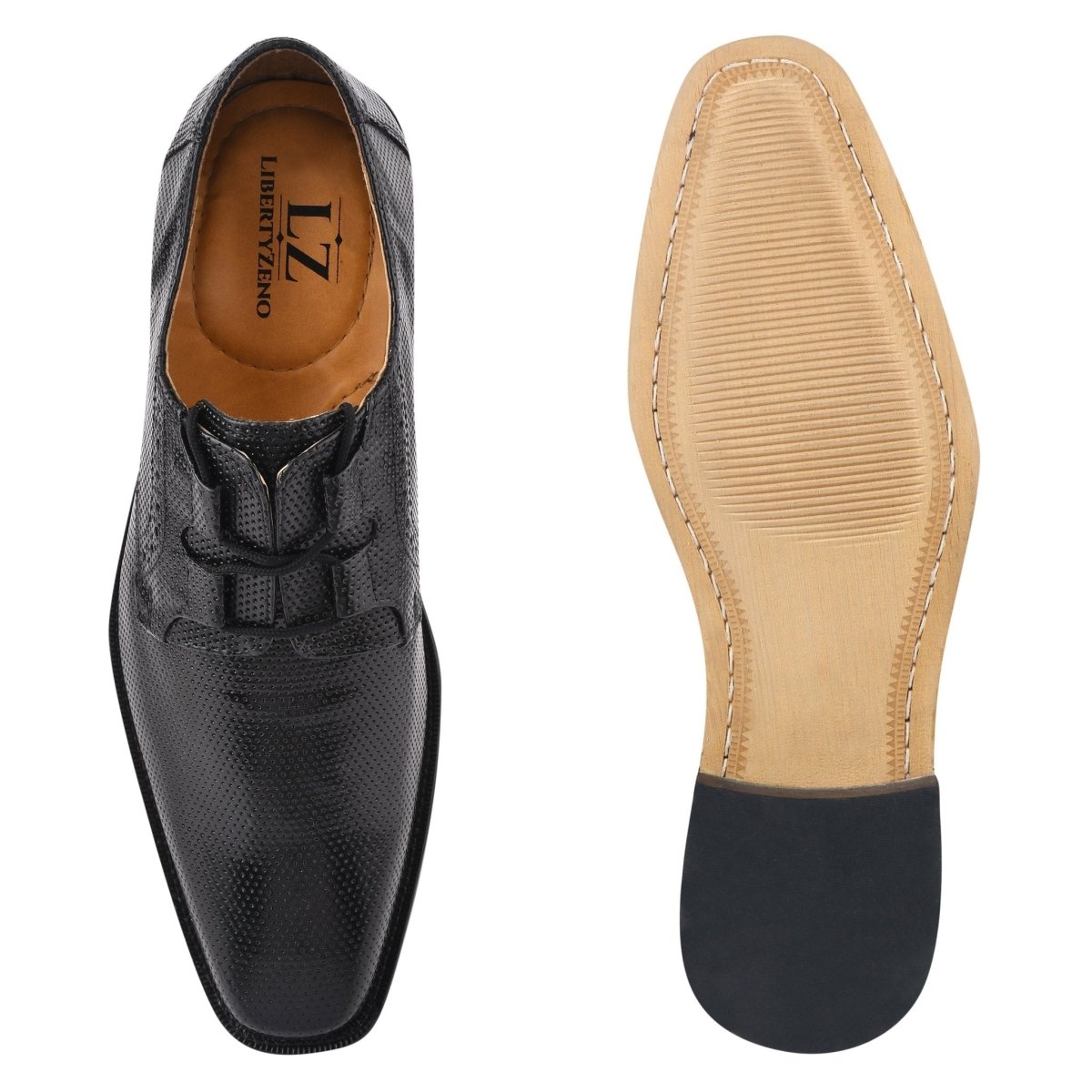 Liberty Zeno Blacktown Genuine Leather Oxford Style Lace - Up Dress Shoes For Men