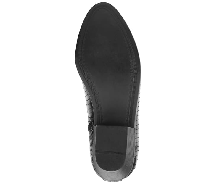 Bolano Adder Men's Exotic Snake Black Leather Ankle Boots