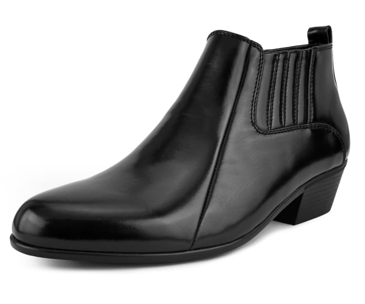 Bolano Bota Western Men's Black Leather Dress | Don't Panic Shoes Bolano Bota Western Men's Black Leather Dress | Don't Panic Shoes