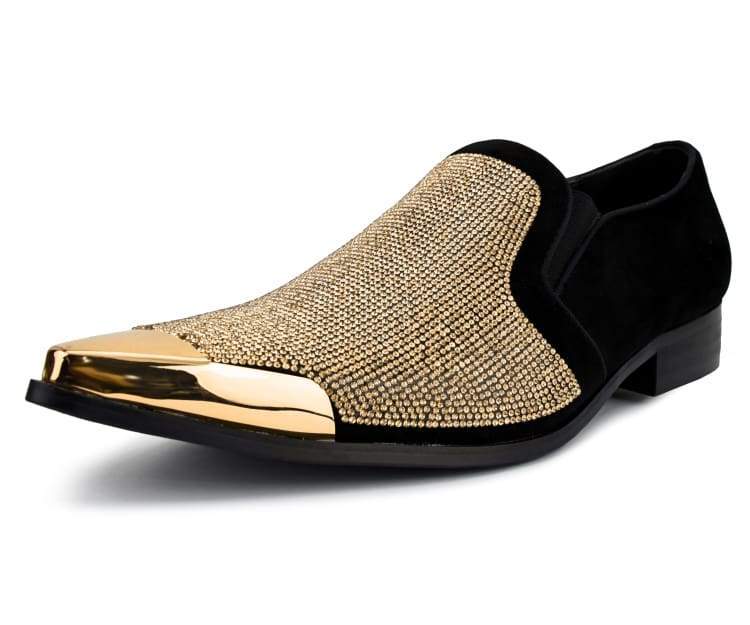 gold sparkly dress shoes mens Men's Gold Glitter Shoes Loafers