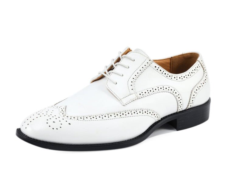 White Men Dress Shoes | Classic Derby Elegance | Bolano White / 11