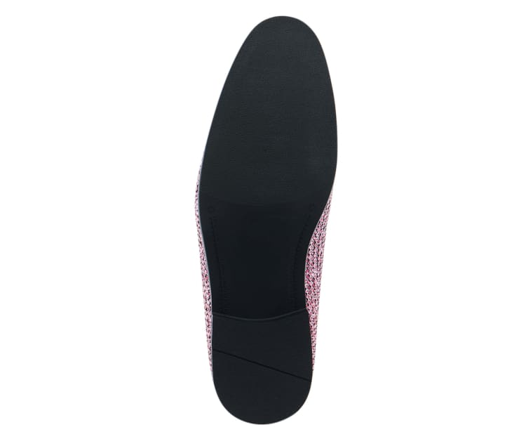 Bolano Emelio Men's Pink Tuxedo Slippers