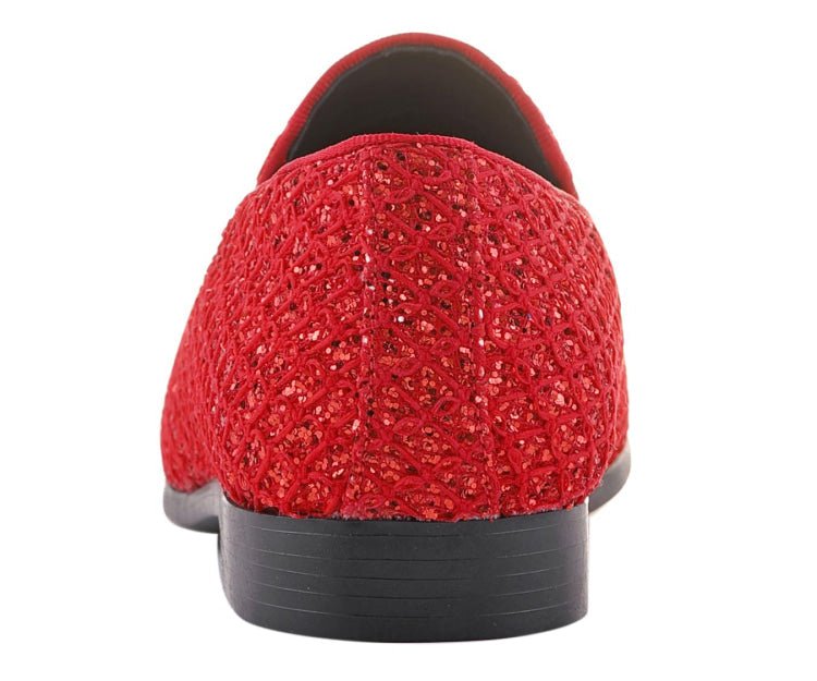 Bolano Glittering Tuxedo Slippers Women’s Lattice Glitter Upper