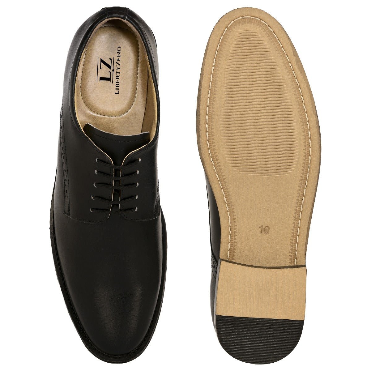 Liberty Zeno Boseman Genuine Leather Derby Style Dress Shoes For Men