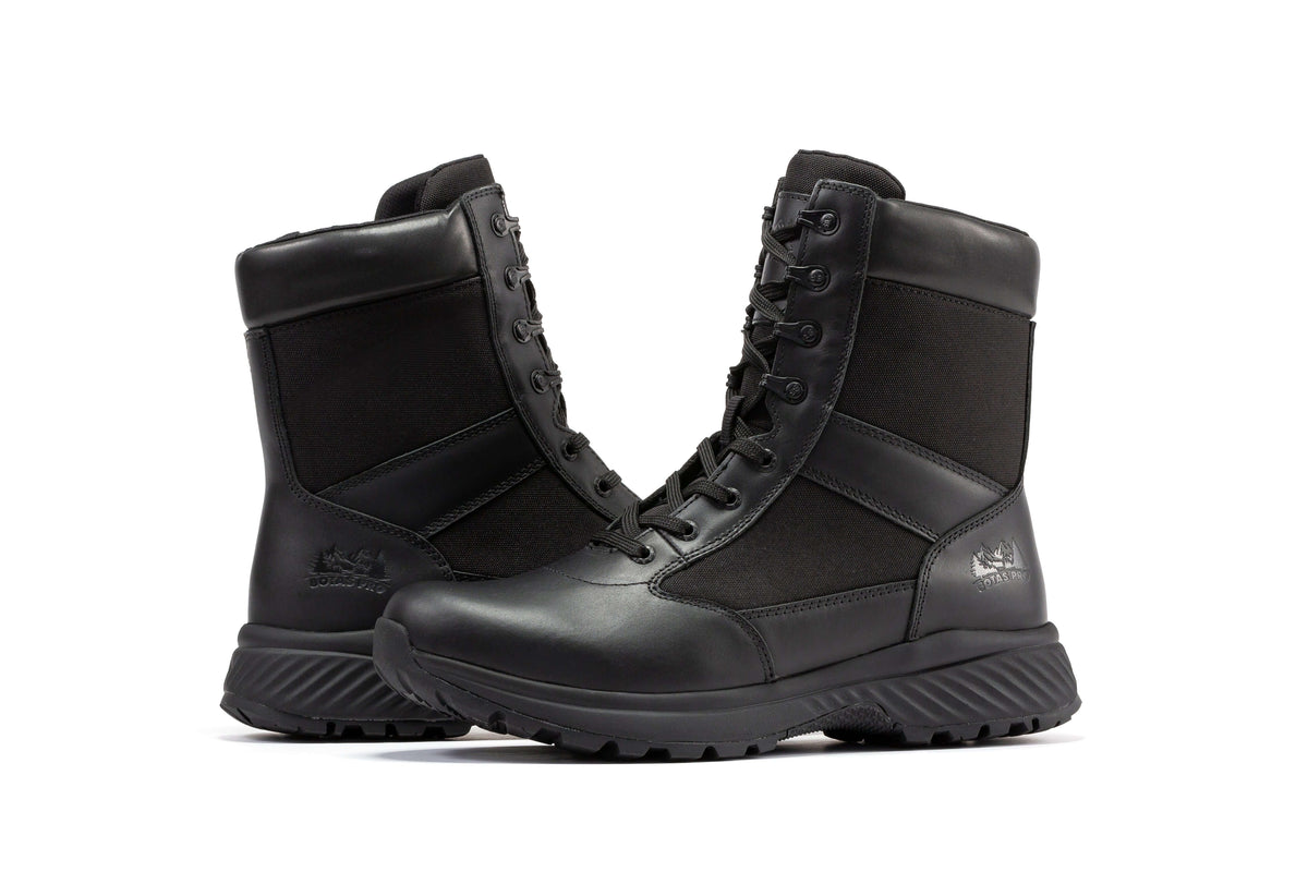 Botas Pro Black Men's 8 inch Side Zipper Military Tactical Boots BP703 – side view