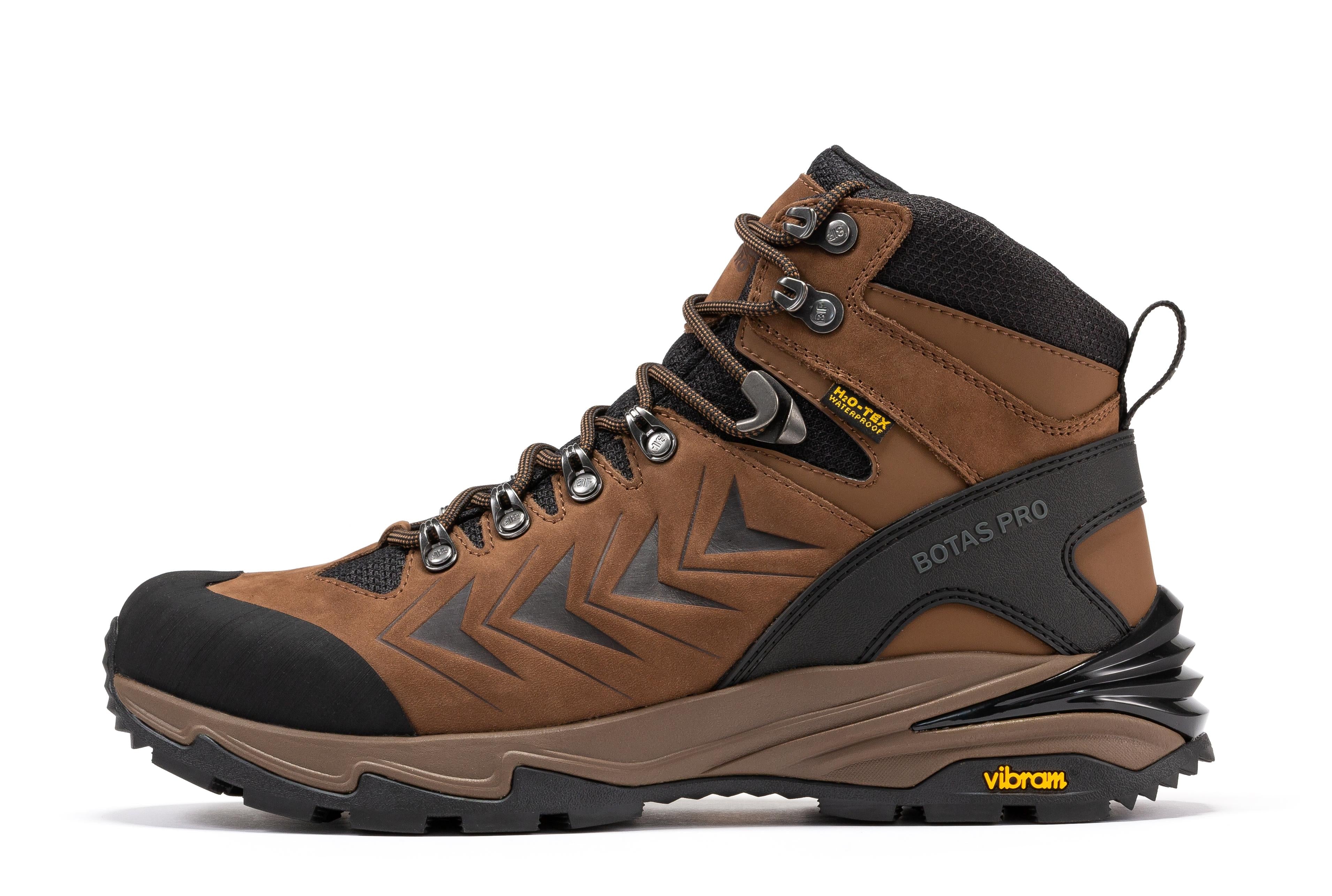 Botas Pro Brown 6 Inch Waterproof Hiking Boots with VIBRAM® Traction Lug Outsole BP22121