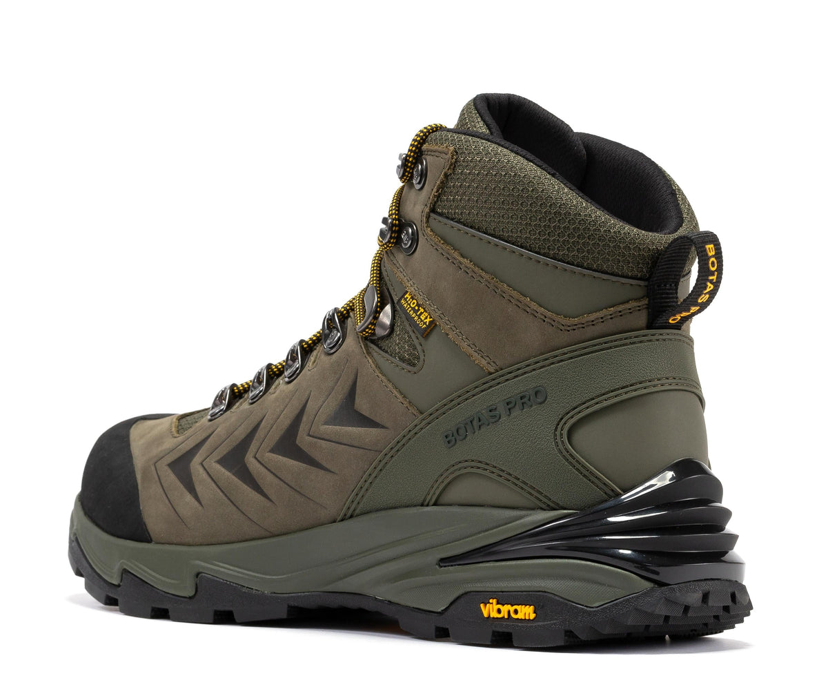Botas Pro Olive 6 Inch Waterproof Hiking Boots with VIBRAM® Traction Lug Outsole BP22123 – sole view