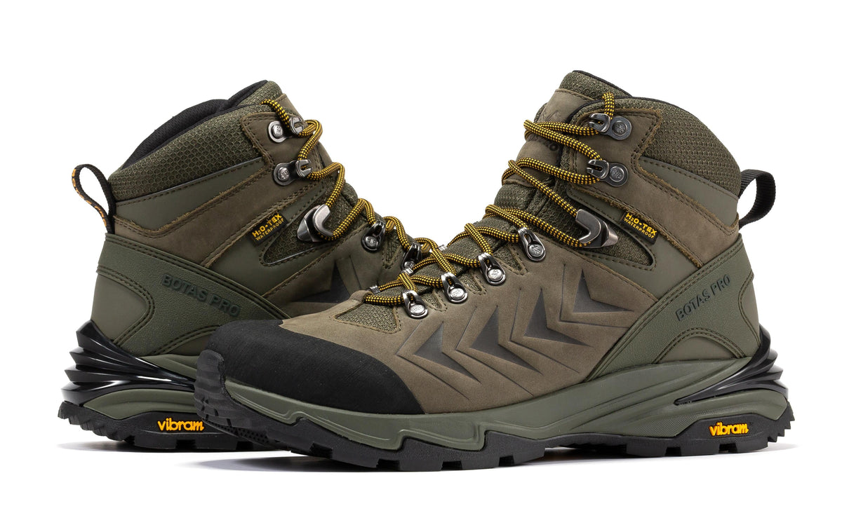 Botas Pro Olive 6 Inch Waterproof Hiking Boots with VIBRAM® Traction Lug Outsole BP22123