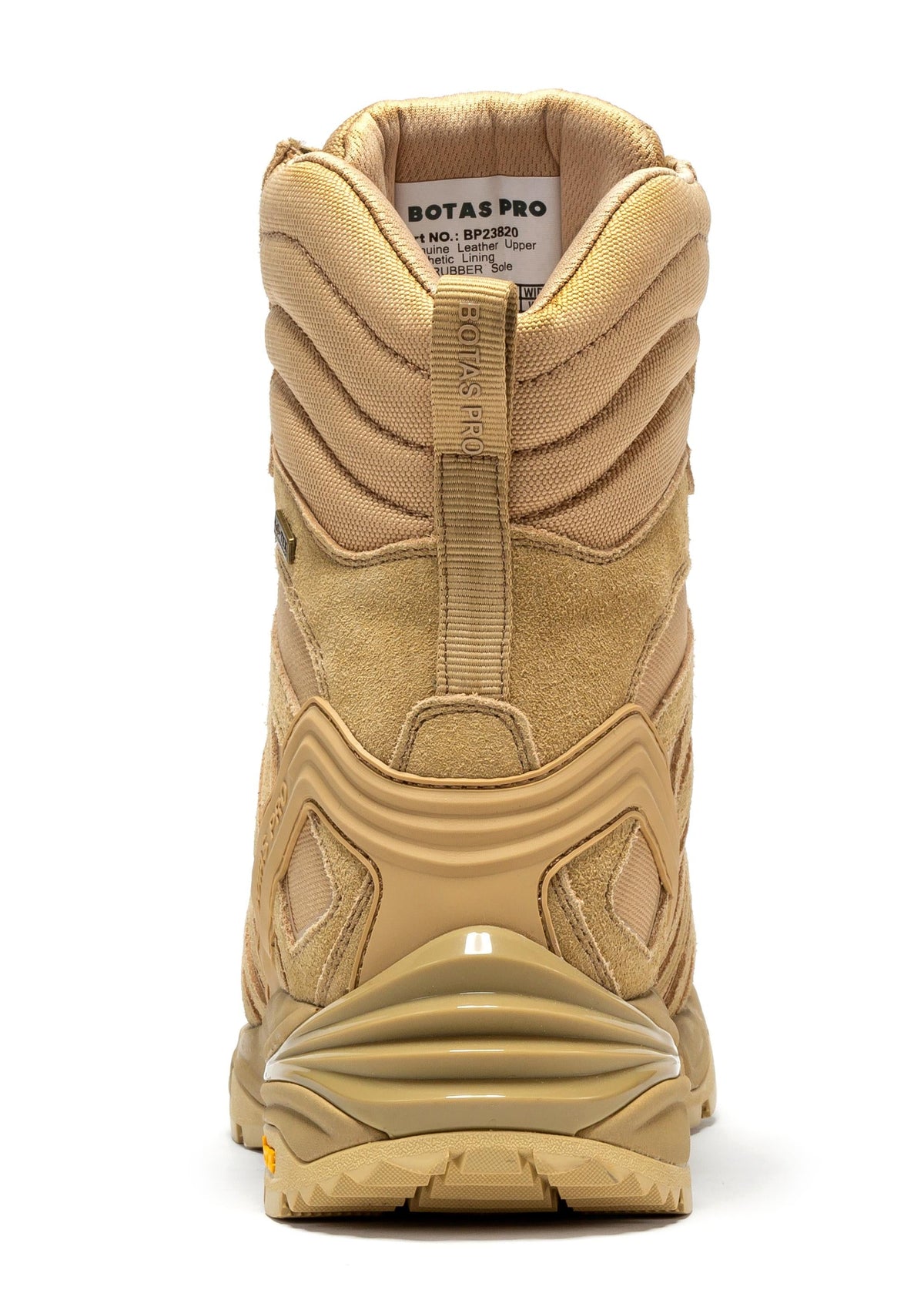 Botas Pro Sand 8 Inch Waterproof Tactical Boots with VIBRAM® Traction Lug Outsole BP22820 – sole view