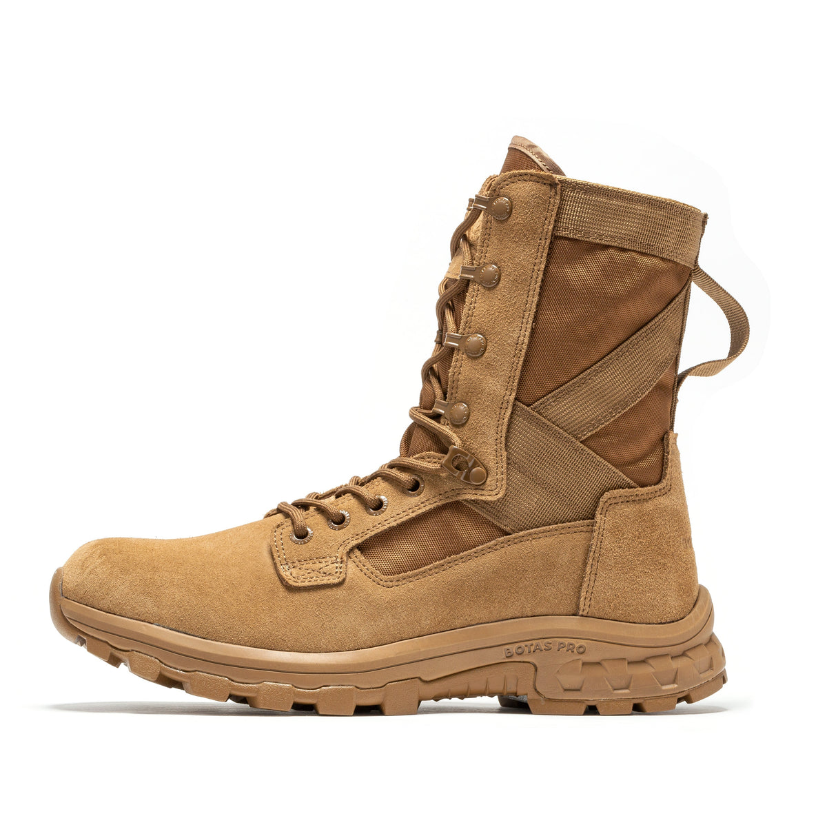 Botas Pro Sand Men's 8 inch Side Zipper Military Tactical Boots BP401 – side view