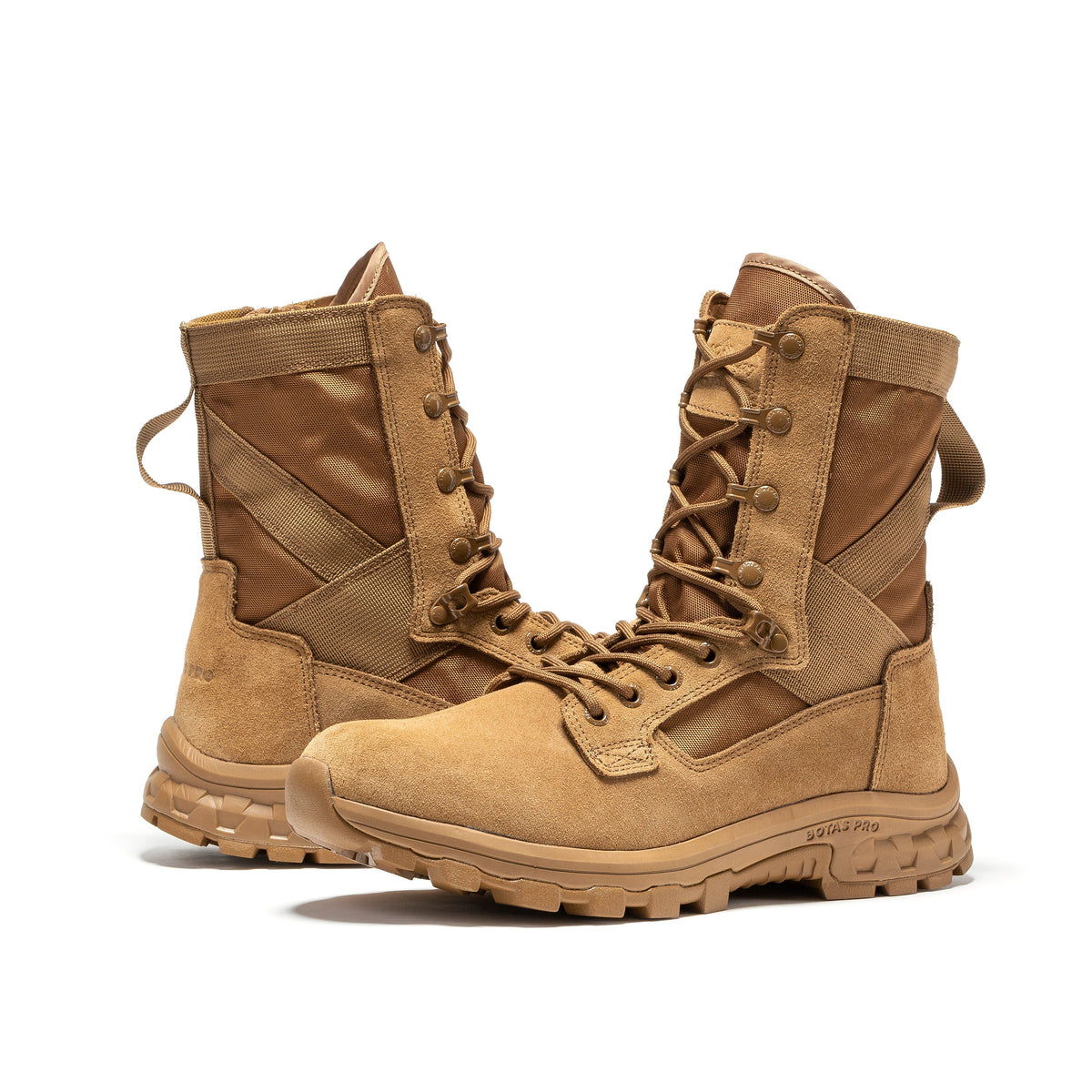 Botas Pro Sand Men's 8 inch Side Zipper Military Tactical Boots BP401 – side view