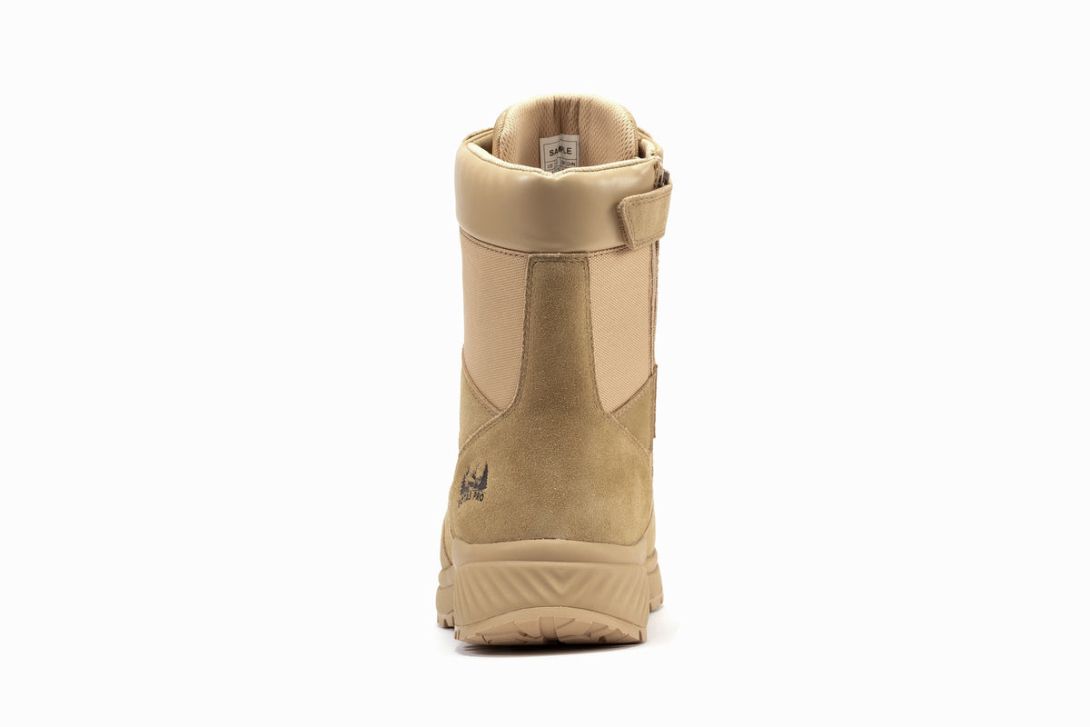 Botas Pro Sand Men's 8 inch Side Zipper Military Tactical Boots BP701 – side view