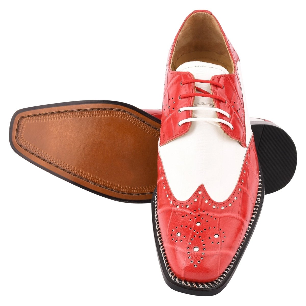 Liberty Zeno Boyka Leather Red Bottom Oxford Style Dress Shoes