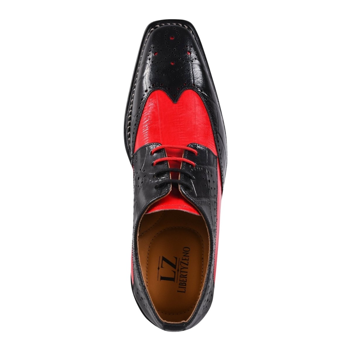Liberty Zeno Boyka Leather Red Bottom Oxford Style Dress Shoes