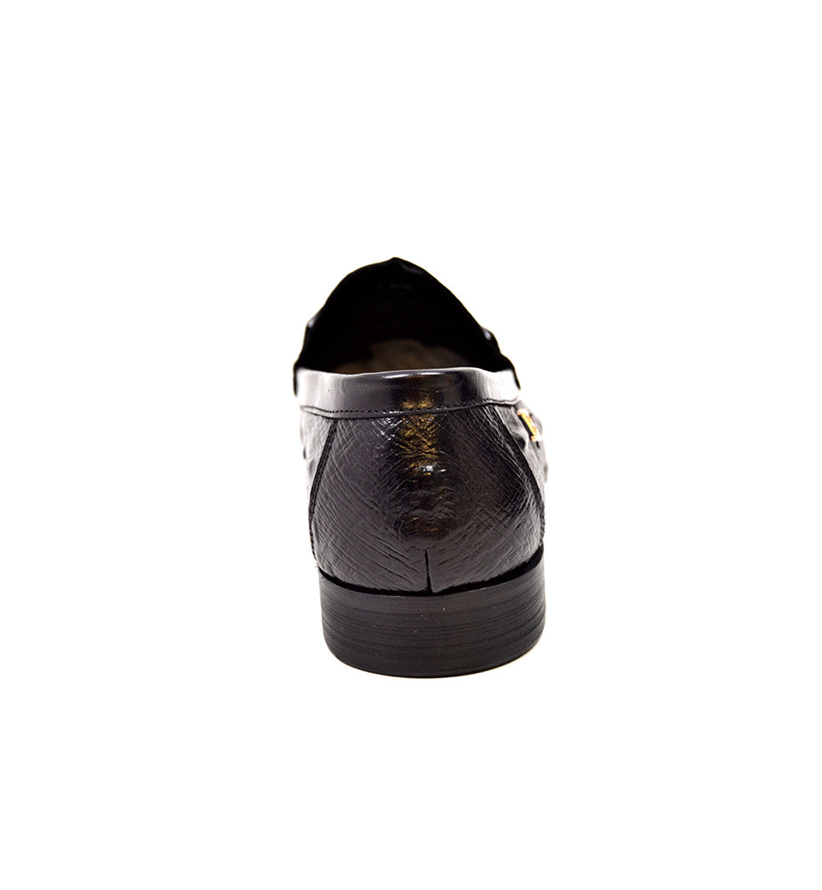 British Walkers Leon Men's Black Leather Slip On Dress Shoes view 4