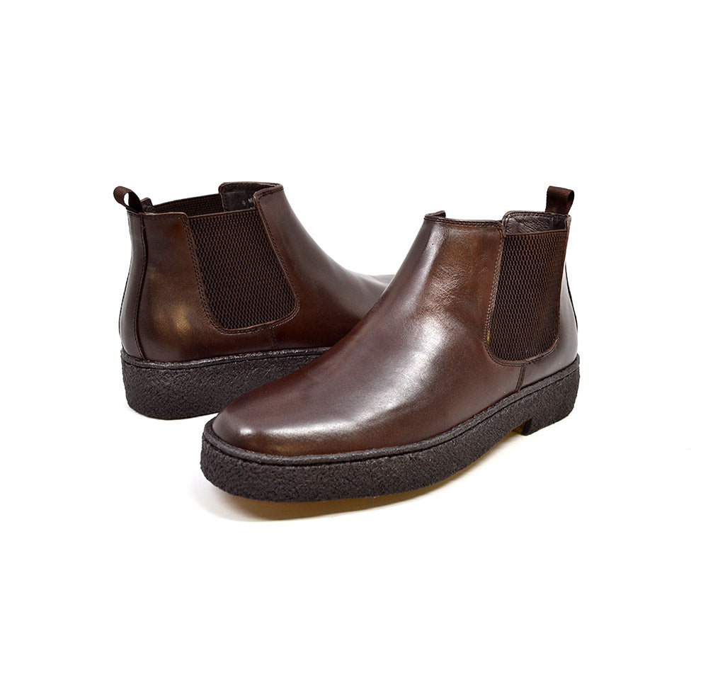 British Walkers Playboy Soho Men's Limited Edition Brown Leather Slip On Shoes view 1