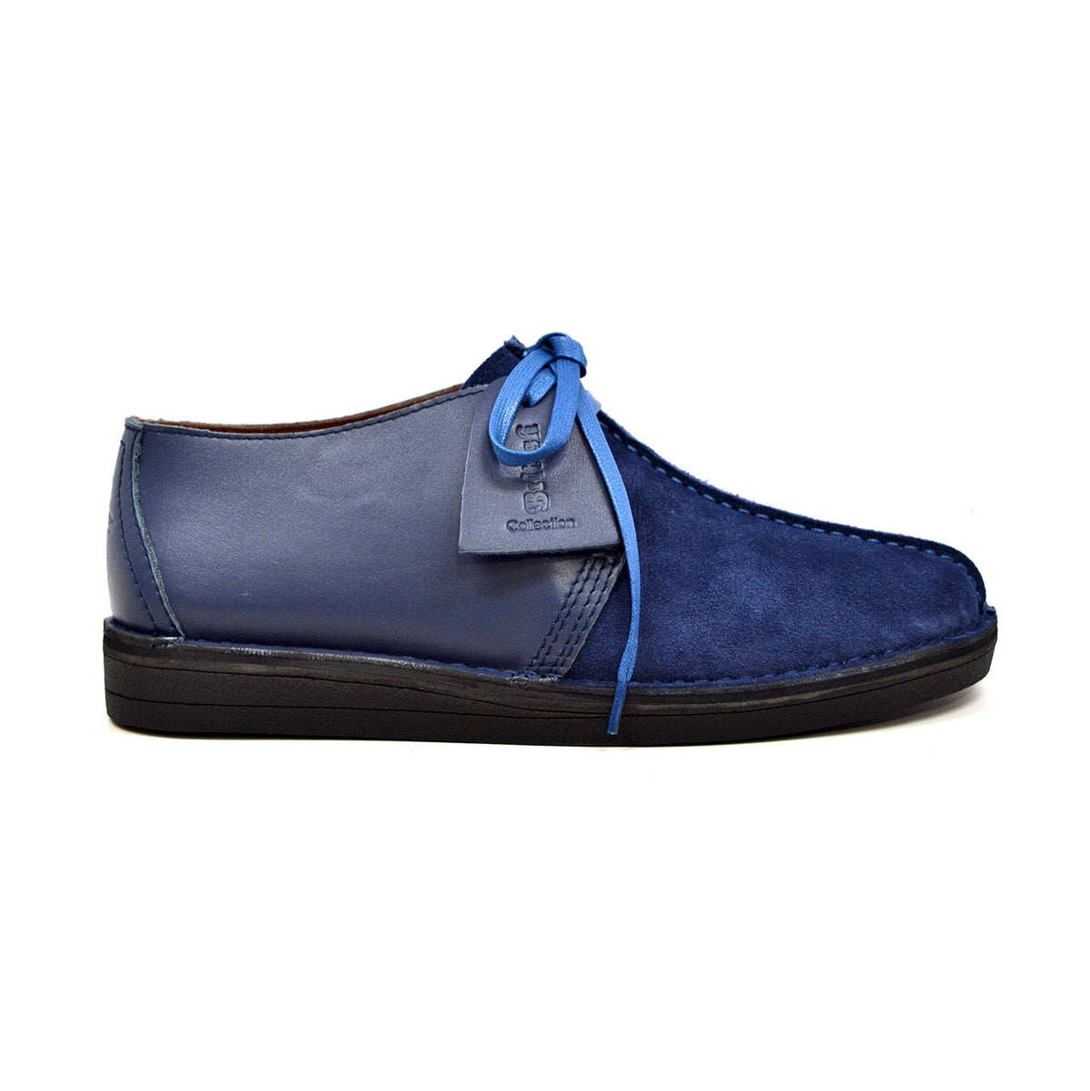 British Walkers Kingston Split-Toe Leather & Suede Shoe With Tpr Sole And Lace-Up For Everyday Comfort And Style — product view 4