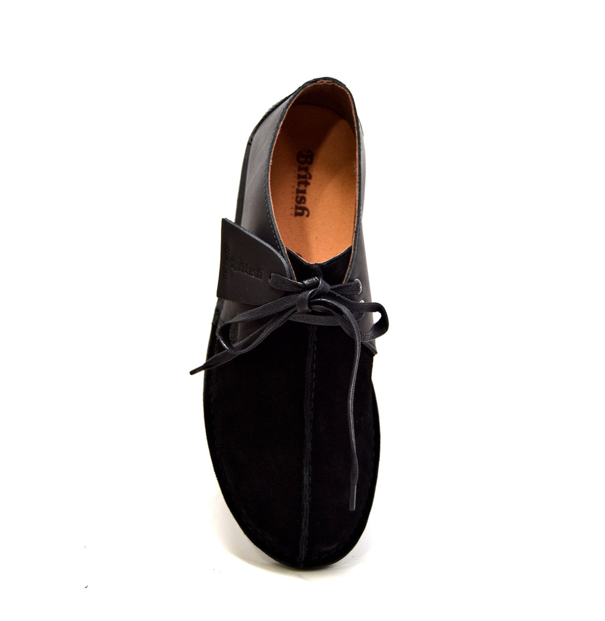 British Walkers Kingston Split-Toe Leather & Suede Shoe With Tpr Sole And Lace-Up For Everyday Comfort And Style — product view 14