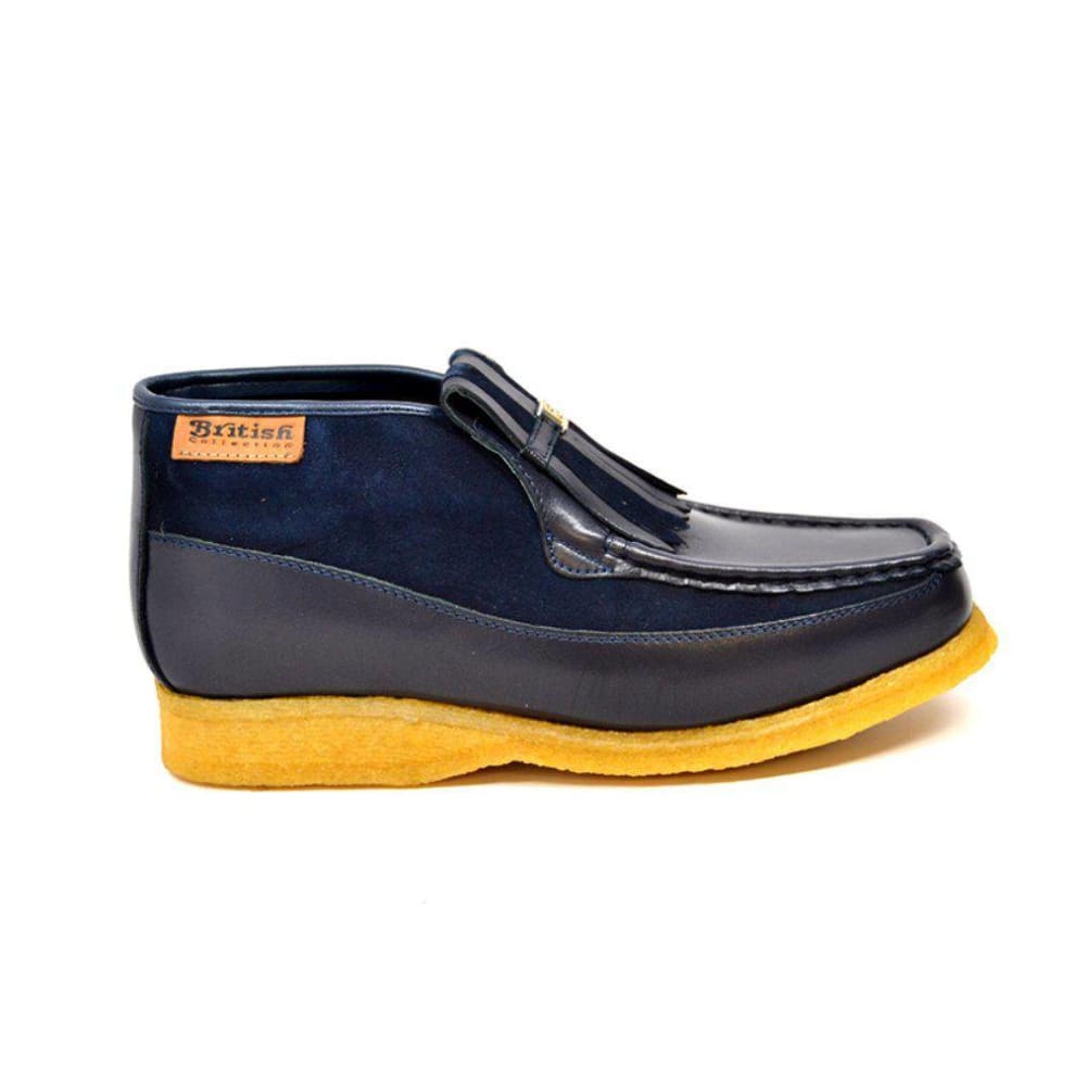 British Walkers Apollo Leather and Suede Men’s Slip On Chukka Boots