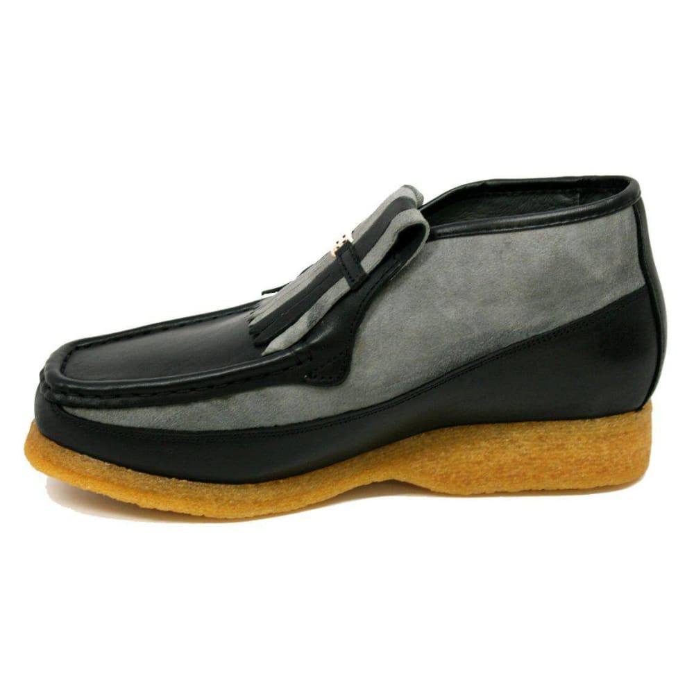 British Walkers Apollo Leather and Suede Men’s Slip On Chukka Boots