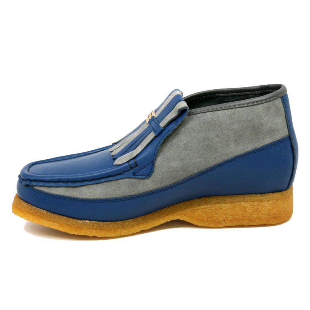British Walkers Apollo Leather and Suede Men’s Slip On Chukka Boots