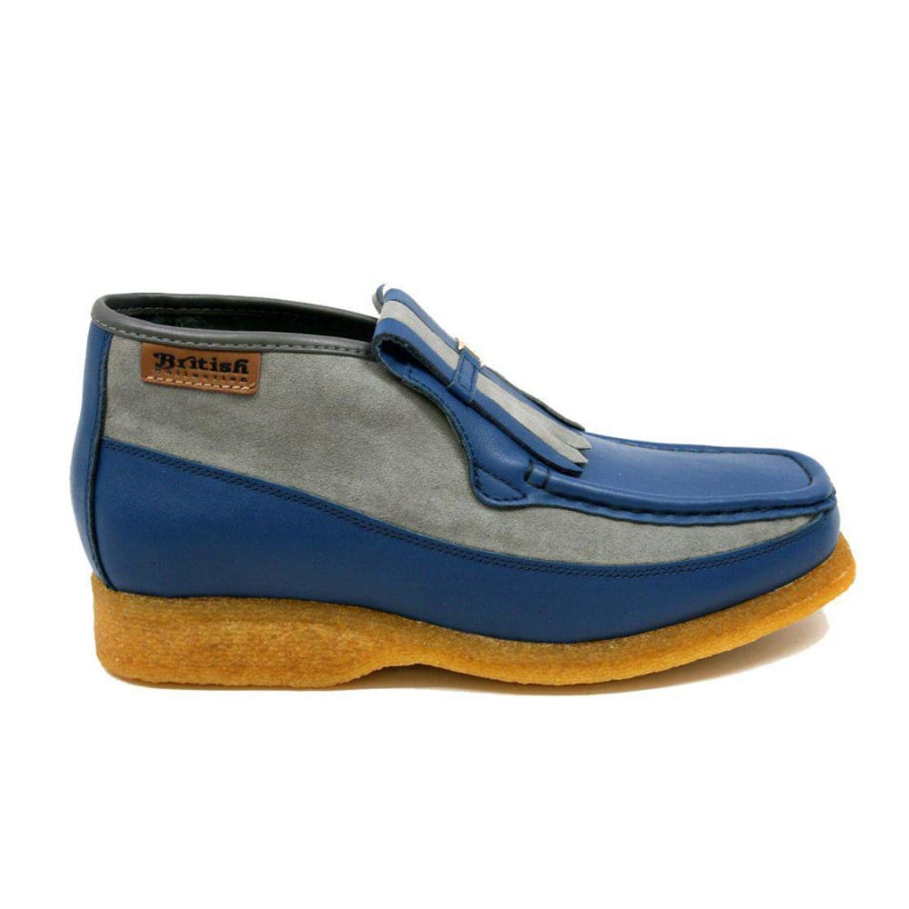 British Walkers Apollo Leather and Suede Men’s Slip On Chukka Boots