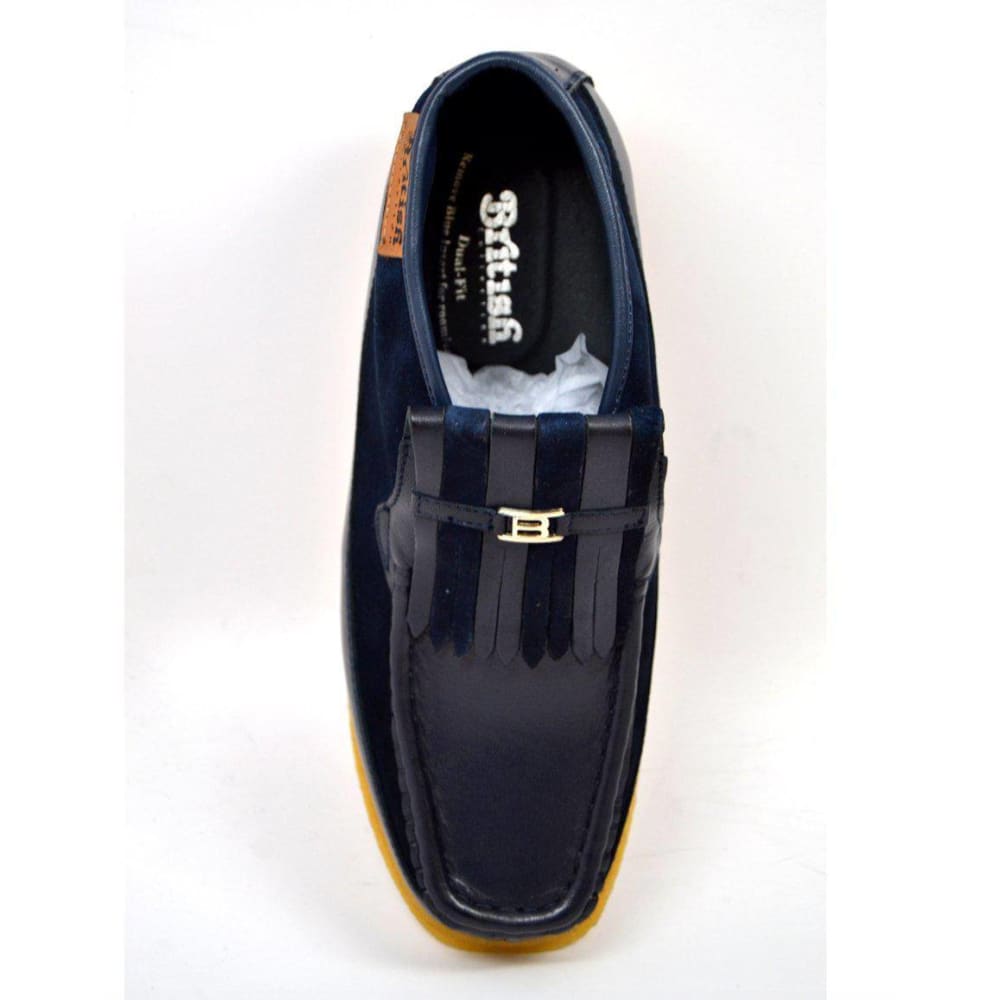British Walkers Apollo Leather and Suede Men’s Slip On Chukka Boots