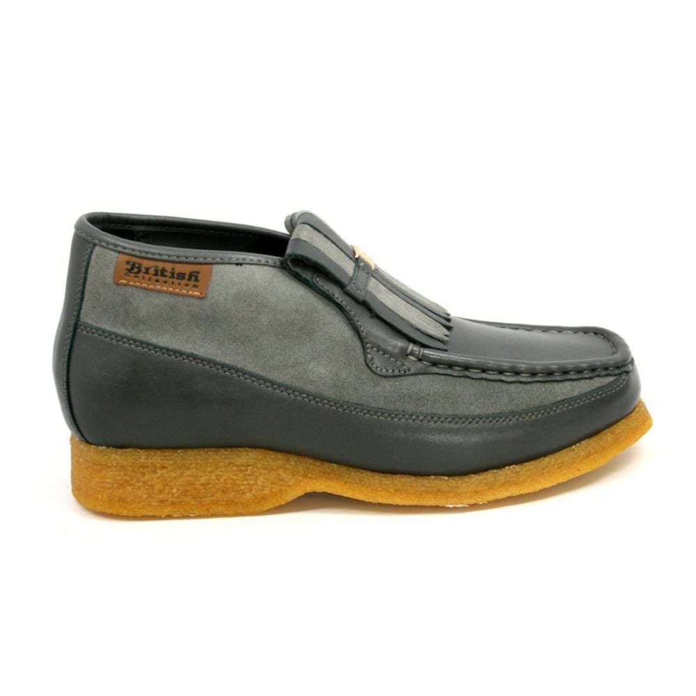 British Walkers Apollo Leather and Suede Men’s Slip On Chukka Boots