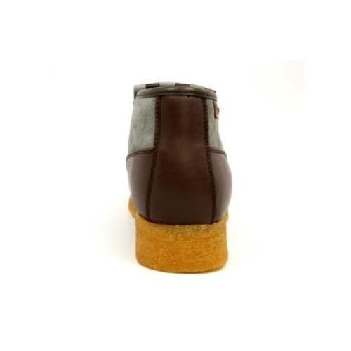 British Walkers Apollo Men’s Brown Leather & Gray Suede SlipOn Boots – Handcrafted CrepeSole Essential of Everyday Luxury and Modern British Style