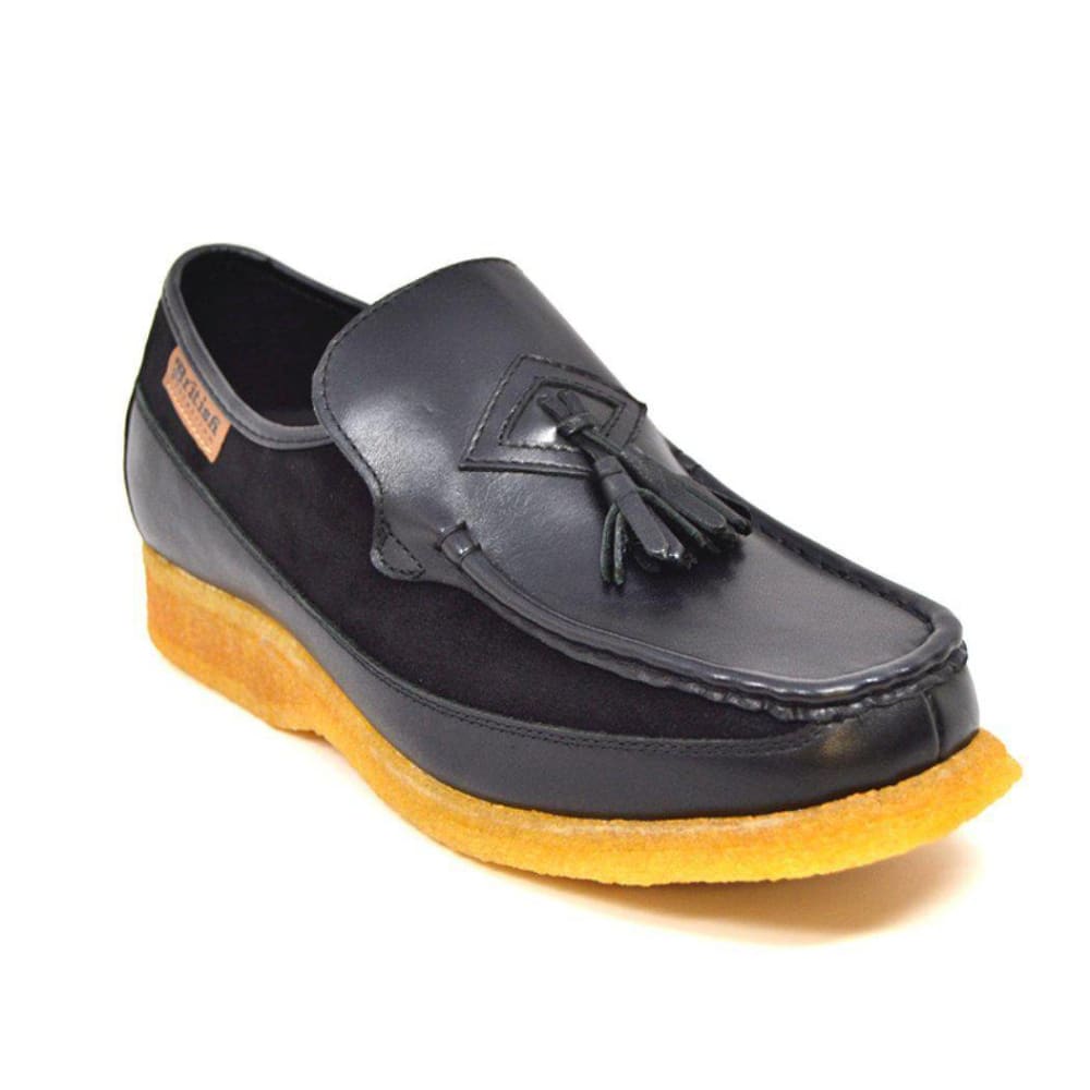 British Walkers Brooklyn Men's Leather and Suede Crepe Sole Slip On