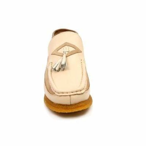 British Walkers Classic Men's Beige Leather and Suede Slip On Ankle Boots