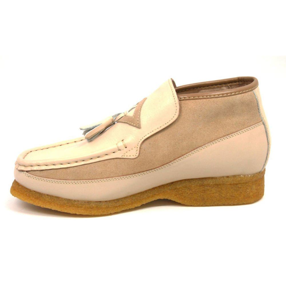 British Walkers Classic Men's Leather and Suede Slip On Crepe Sole Chukka Boots