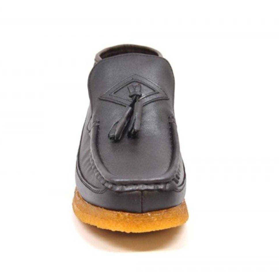 British Walkers Classic Men's Leather and Suede Slip On Crepe Sole Chukka Boots