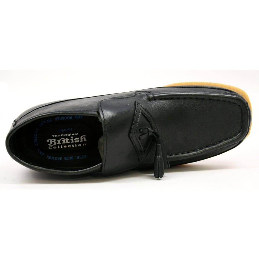 British Walkers Classic Men's Leather and Suede Slip On Crepe Sole Chukka Boots