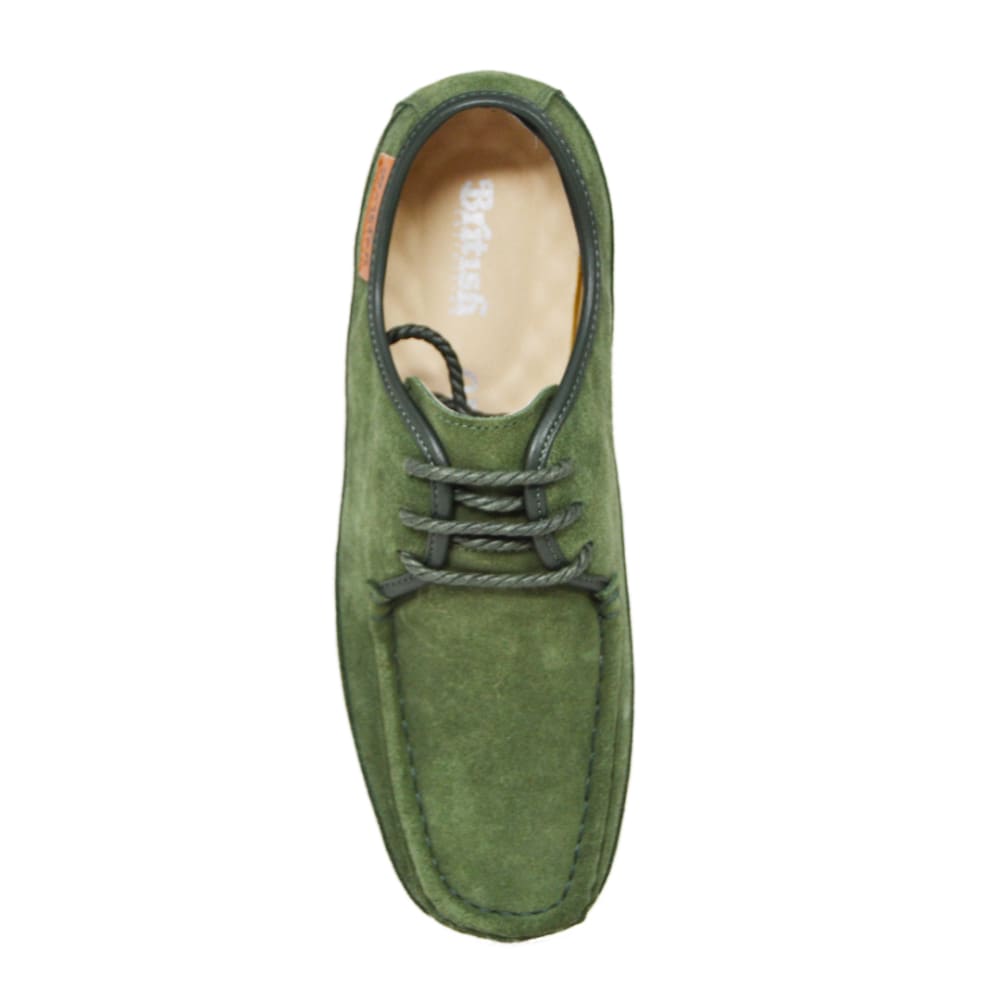 British Walkers Crown Low Top Men’s Suede Lace Up Crepe Sole Shoes