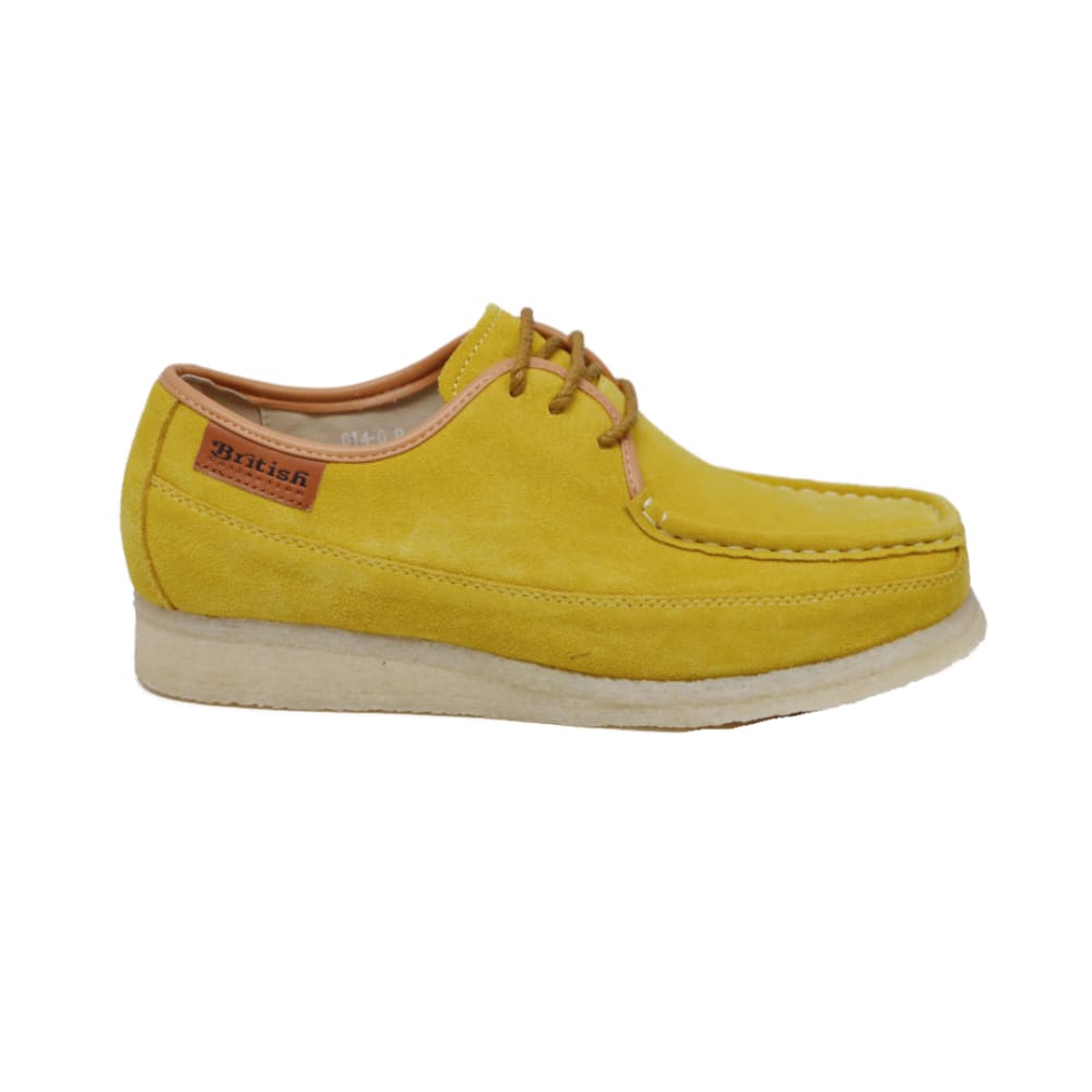 British Walkers Crown Low Top Men’s Suede Lace Up Crepe Sole Shoes