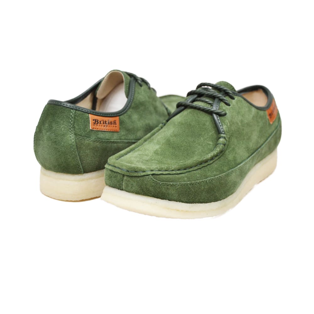 British Walkers Crown Low Top Men’s Suede Lace Up Crepe Sole Shoes