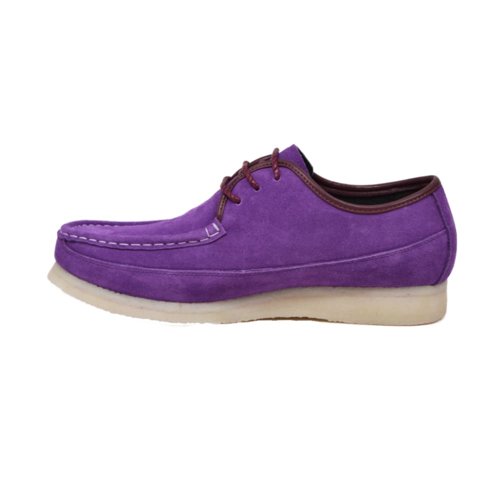 British Walkers Crown Low Top Men’s Suede Lace Up Crepe Sole Shoes